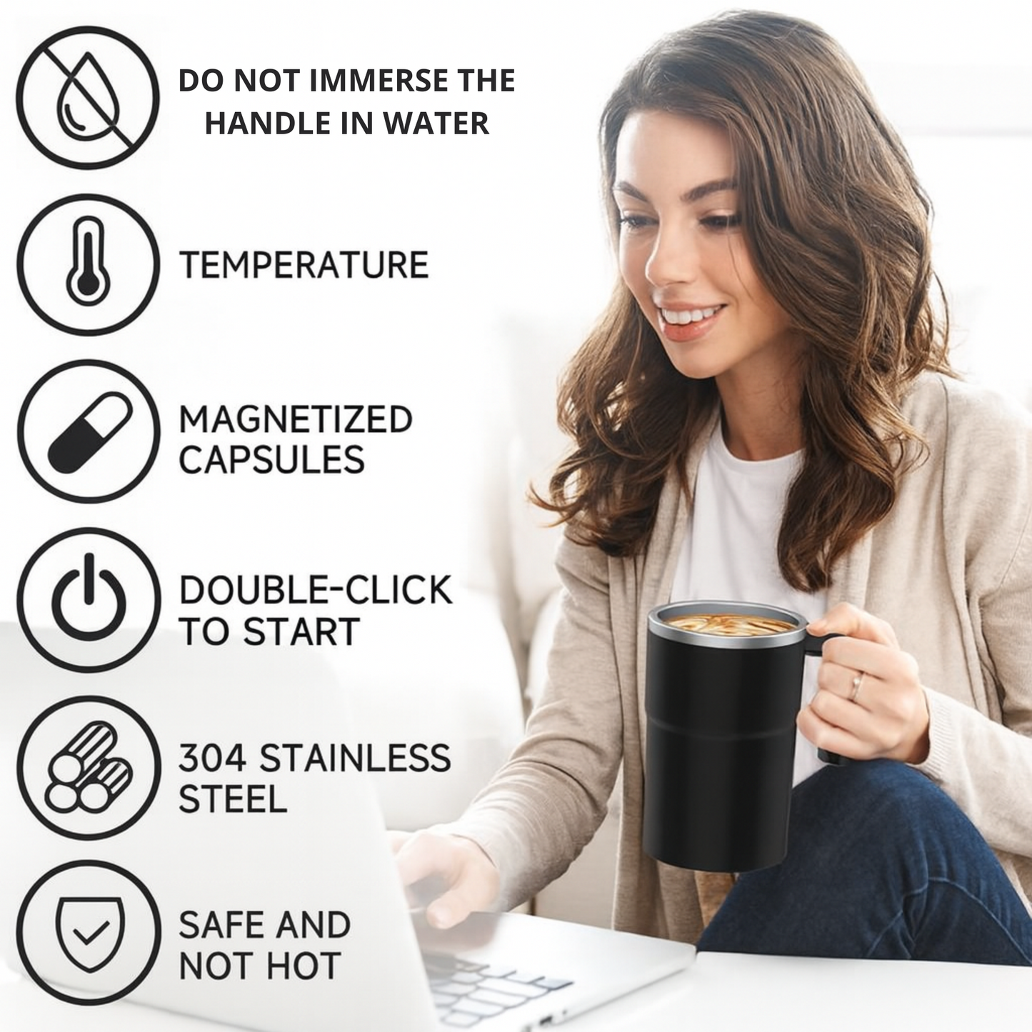 Smart Thermo 3-in-1 Self-Stirring Mug